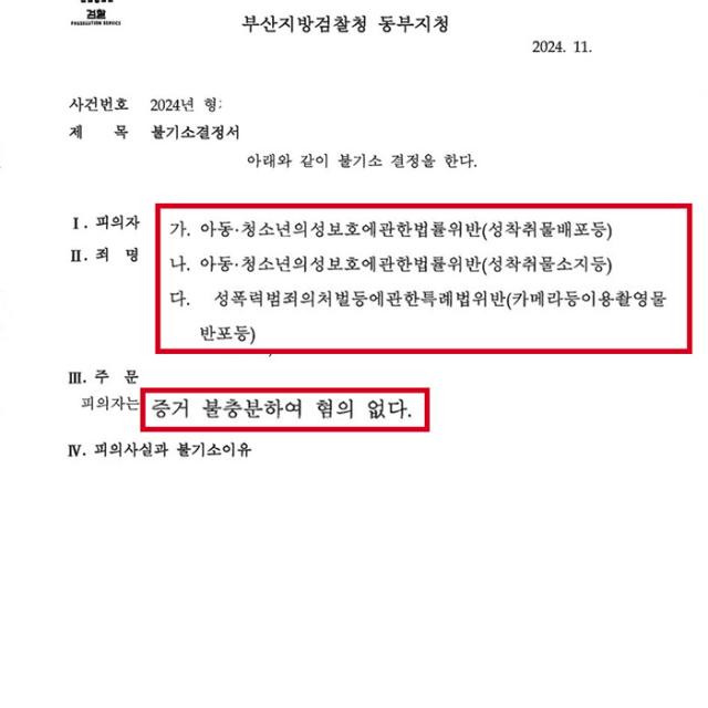 [불송치] 성착취물유포 | 토렌트에서 받은 성인영상물이 아동성착취물이었던 사건, 무혐의